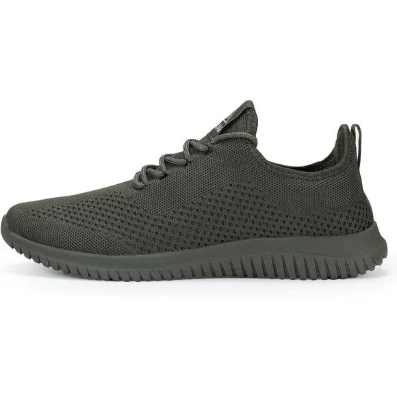 Men's Green Ultra Lightweight Breathable Walking Athletic Fashion Sneakers